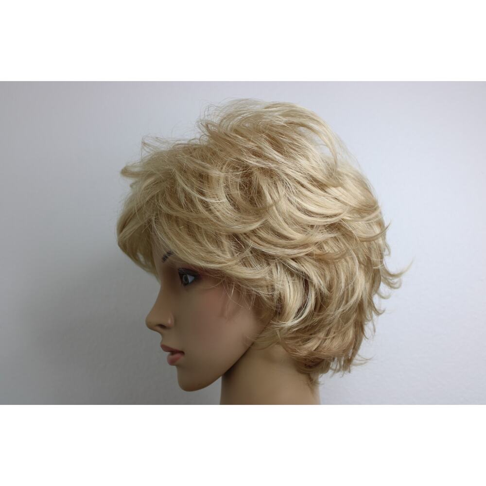 Envy by Alan Eaton Wig Blonde Textured Short Wavy 100% Kanekalon Fiber - Picture 2 of 10